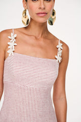 VESTIDO LONGO LINHO NAVY