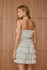 VESTIDO CURTO ISABELA OFF WHITE