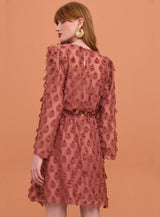 VESTIDO BATA CURTO  FLORES