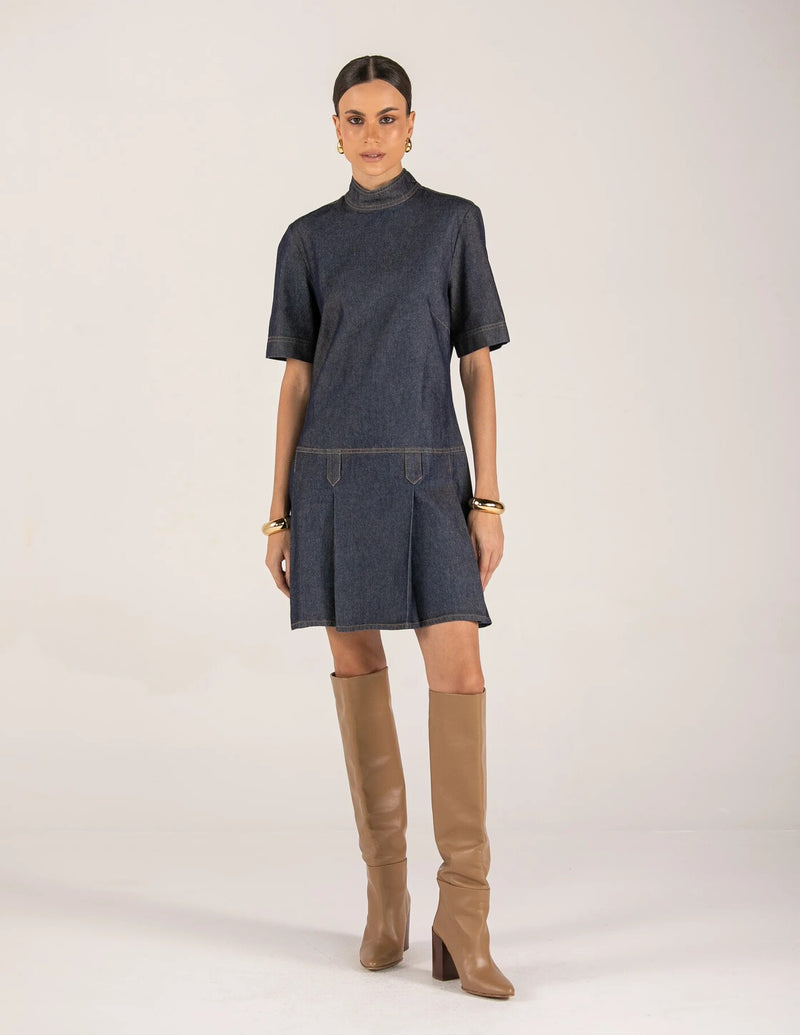 VESTIDO JEANS CINTURA BAIXA