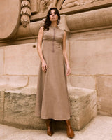 VESTIDO LONGO CORSELETADO