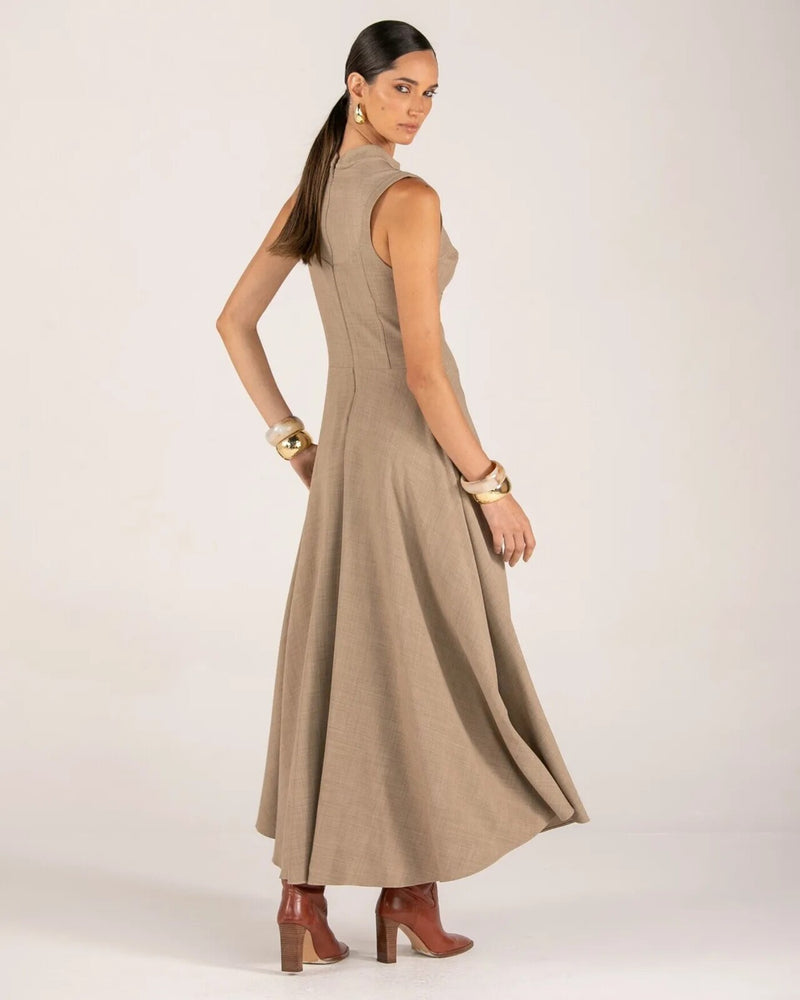 VESTIDO LONGO CORSELETADO