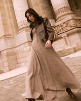 VESTIDO LONGO CORSELETADO