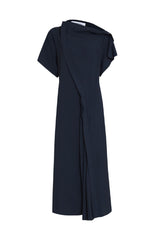 VESTIDO CREPE LYON NAVY