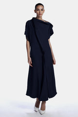 VESTIDO CREPE LYON NAVY