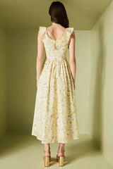 VESTGIDO MAXI MIDI BOTANICAL