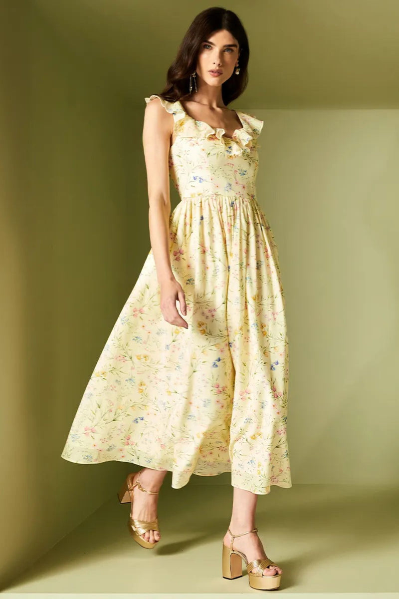 VESTGIDO MAXI MIDI BOTANICAL