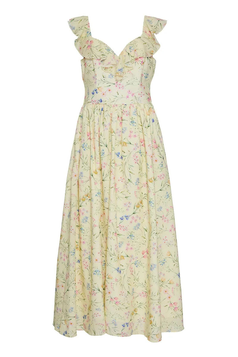 VESTGIDO MAXI MIDI BOTANICAL