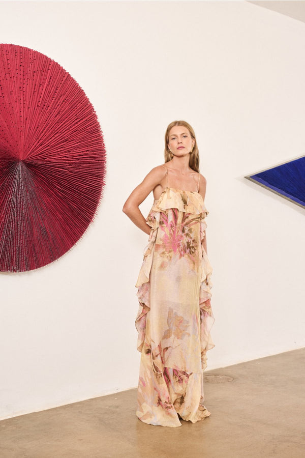 VESTIDO ORGANZA FLORAL GRACE