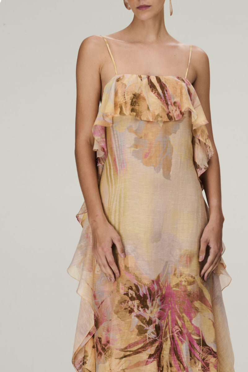 VESTIDO ORGANZA FLORAL GRACE