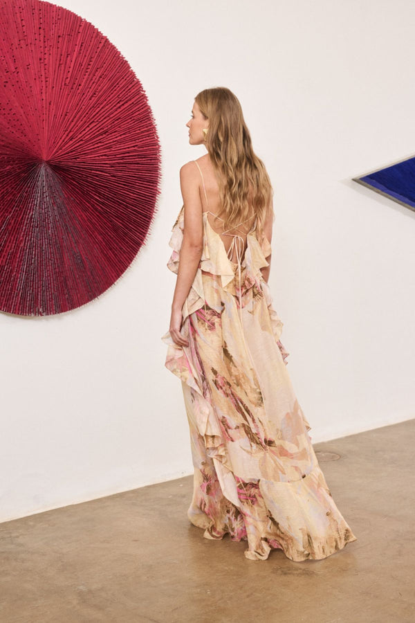 VESTIDO ORGANZA FLORAL GRACE
