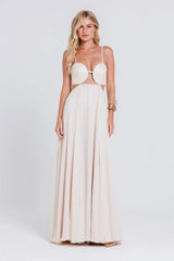 VESTIDO VIVARA AREIA